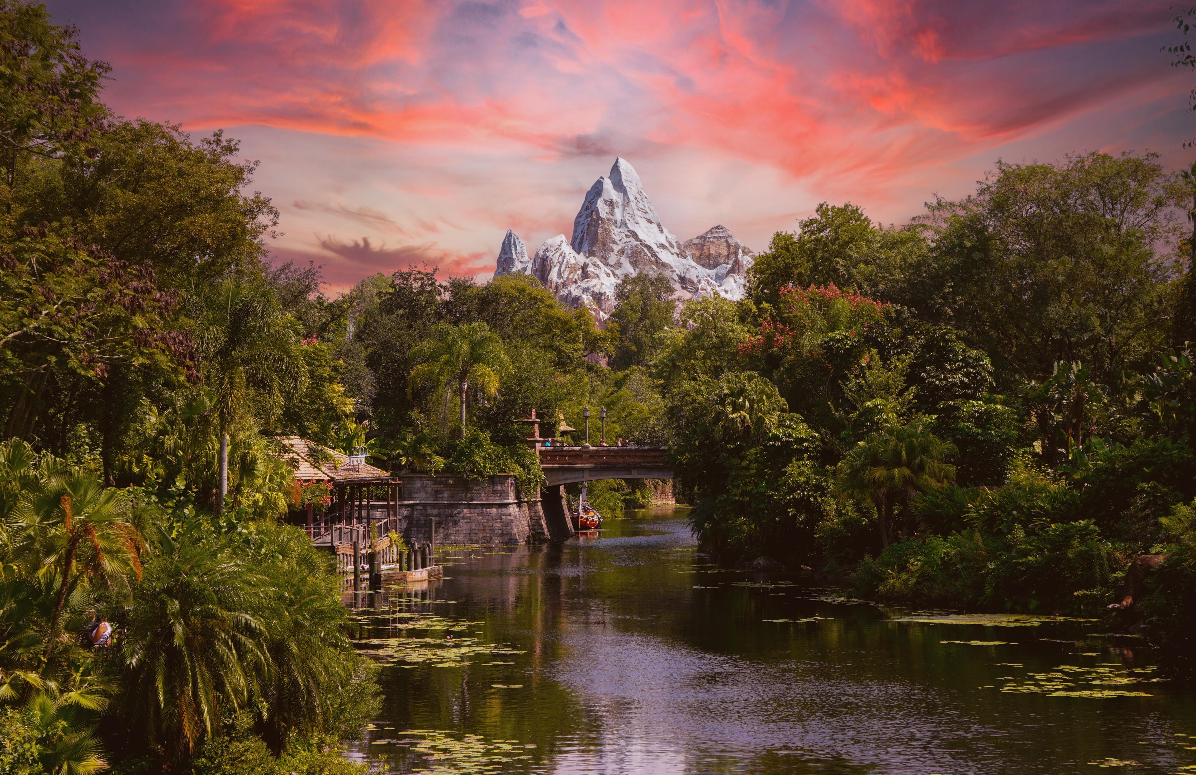 Congo River in the sunset